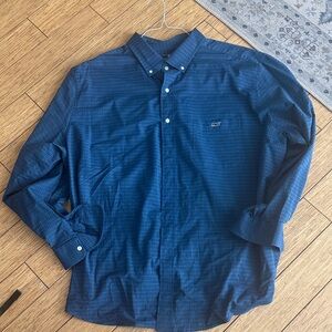 Vineyard Vines Blue Plaid Casual Shirt